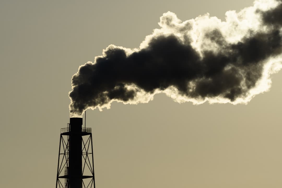 Factory smoke stacks